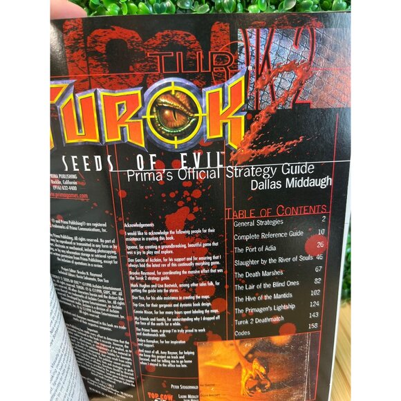 Turok 2 Seeds of Evil Prima's Official Strategy Guide 1998 N64 Gaming Book - Picture 9 of 13